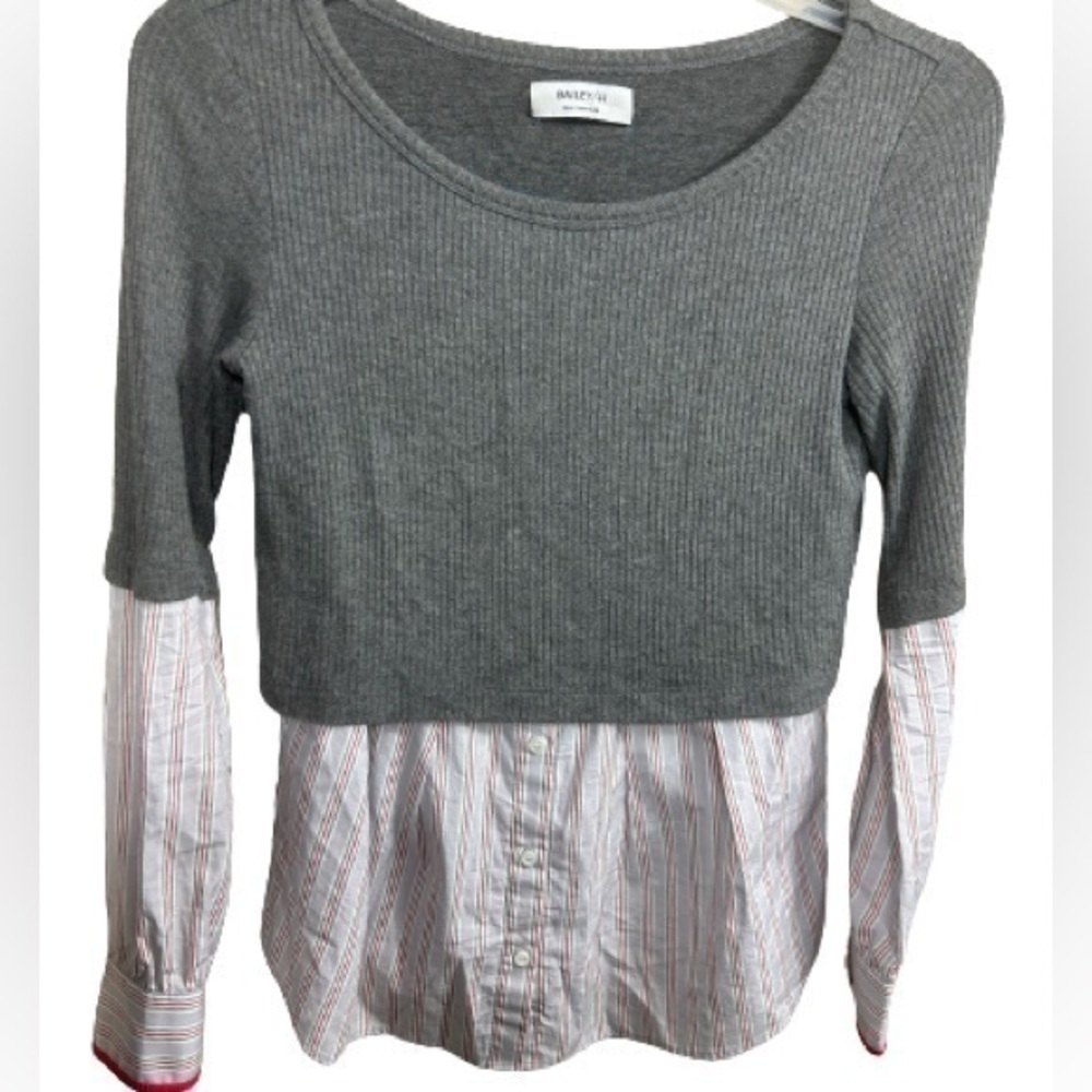 Bailey 44 Esme rib knit combo sweater‎